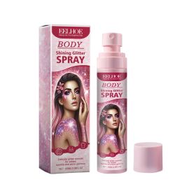 Eelhoe Stage Makeup Glitter Spray Facial Clavicle Brightening Glitter Natural Stereoscopic Long-Lasting Highlighter Spray (Option: 2PCS)