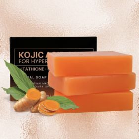Organic Turmeric Soap Bar For Face, Kojic Acid Soap For Hyperpigmentation, Premium Japanese Formulated Kojic Soap Enriched With Vitamin C, Retino (Option: 4Pack)