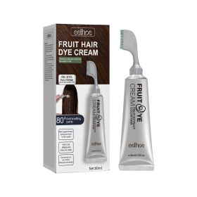 Natural Gentle Long-lasting Easy To Color Hair Cream (Option: Black-2PC)